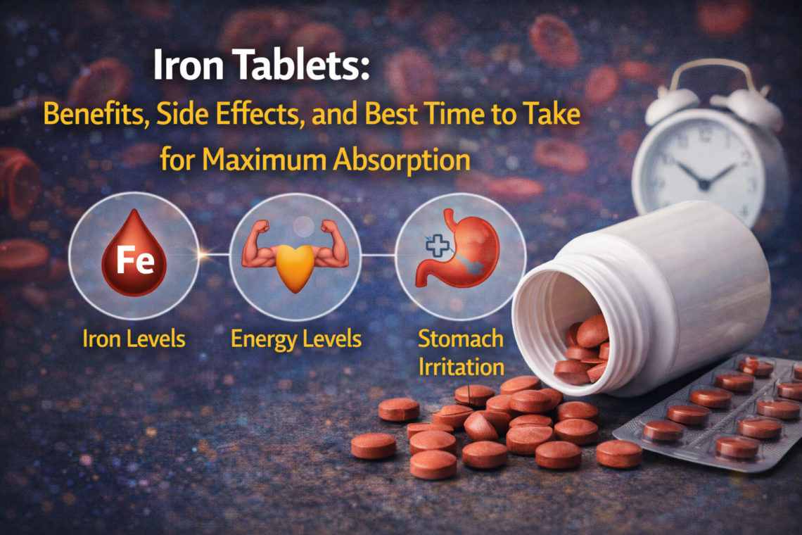 Iron Tablets: Benefits, Side Effects, and Best Time to Take for Maximum Absorption
